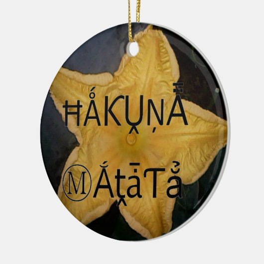 Ich bin ein Stern innen. Keramikornament (Links)