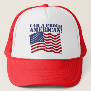 ICH BIN EIN STOLZER AMERIKANER TRUCKERKAPPE