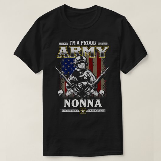 Ich bin ein stolzer Armeehaus, Nonna Veteran Veter T-Shirt (Design vorne)