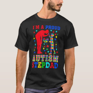 Ich bin ein stolzer Autism Stiefvater Pieces Puzzl T-Shirt