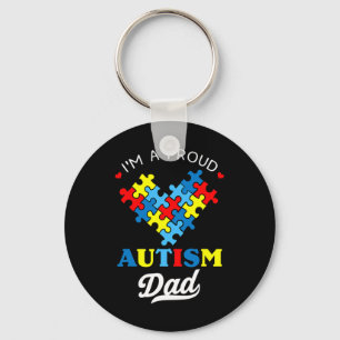 Ich bin ein stolzer Autism Vater Autism Bewusstsei Schlüsselanhänger