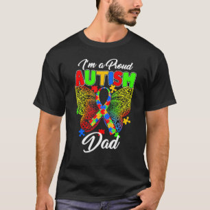 Ich bin ein stolzer Autism Vater Autismus-Bewusst T-Shirt