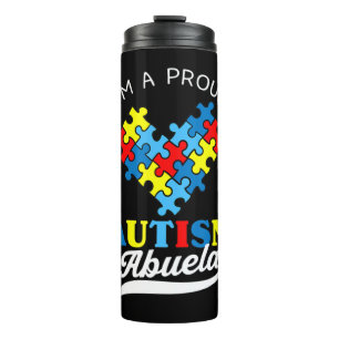Ich bin ein stolzer Autismus Abuela - Perfekt für Thermosbecher