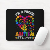 Ich bin ein stolzer Autismus Mama Oma Autismus Awa Mousepad (Mit Mouse)