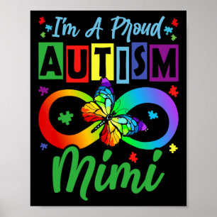 Ich bin ein stolzer Autismus Mimi Butterflies Auti Poster