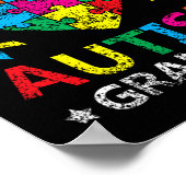 Ich bin ein stolzer Autismus Opa Support Autists A Poster (Ecke)