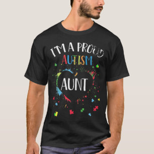 Ich bin ein stolzer Autismus Tante Autismus Awaren T-Shirt