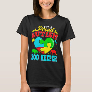 Ich bin ein stolzer Autismus Zoologe Puzzle Herz A T-Shirt