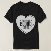 Ich bin ein stolzer Blutspender Plasma Transfusi T-Shirt (Design vorne)