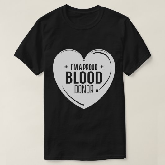 Ich bin ein stolzer Blutspender Plasma Transfusi T-Shirt (Design vorne)