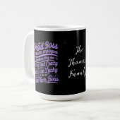 Ich bin ein stolzer Boss des Freakens Phantastisch Kaffeetasse (Vorderseite Links)