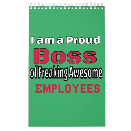 Ich bin ein stolzer Boss des Freakens Phantastisch Kalender (Titelbild)