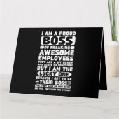 Ich bin ein stolzer Boss des Freakens Phantastisch Karte (Vorderseite)