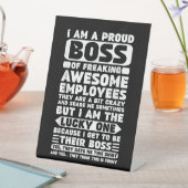 Ich bin ein stolzer Boss des Freakens Phantastisch Sockelschild (In Situ)