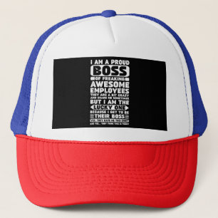 Ich bin ein stolzer Boss des Freakens Phantastisch Truckerkappe