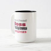 Ich bin ein stolzer Boss des Freakens Phantastisch Zweifarbige Tasse (Vorderseite Links)