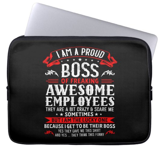 Ich bin ein stolzer Boss, Phantastische Mitarbeite Laptopschutzhülle (Vorderseite)