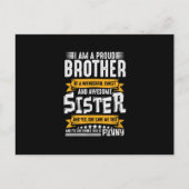Ich bin ein stolzer Bruder von wunderbarer und Pha Postkarte (Vorderseite)