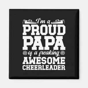 Ich bin ein stolzer Cheer-Papa eines Cheerleader-P Magnet