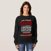Ich bin ein stolzer Chef von großartigen Mitarbeit Sweatshirt (Vorne ganz)