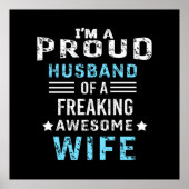 Ich bin ein stolzer Ehemann einer phantastischen E Poster (Vorne)
