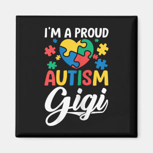 Ich bin ein stolzer Gigi-Liebesherz-Autismus-Bewus Magnet