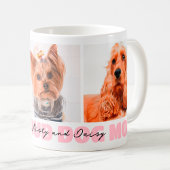Ich bin ein stolzer Hund Mama Custom 3 Foto Collag Kaffeetasse