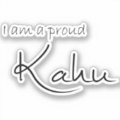 Ich bin ein stolzer Kahu (Haustier Elternteil) - V Aufkleber (Vorderseite)