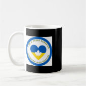 Ich bin ein stolzer kanadischer Stehend mit Ukrain Kaffeetasse (Links)