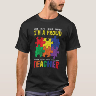 Ich bin ein stolzer Lehrer Schüler autistische Kin T-Shirt