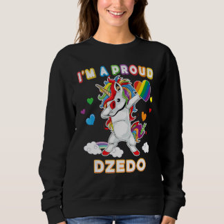 Ich bin ein stolzer LGBT Gay Dzedo Pride Dabbing U Sweatshirt