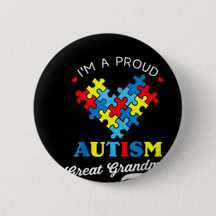 Ich bin ein stolzer Oma Autismus Awareness Autisti Button