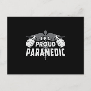 Ich bin ein stolzer Paramedic Ambulance EMS EMT Ai Postkarte