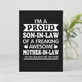 Ich bin ein stolzer Sohn im Jura eines erfrischend Save The Date (Stehend Vorderseite)