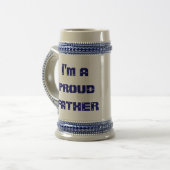 Ich bin ein stolzer Vater Bierglas (Vorderseite Links)