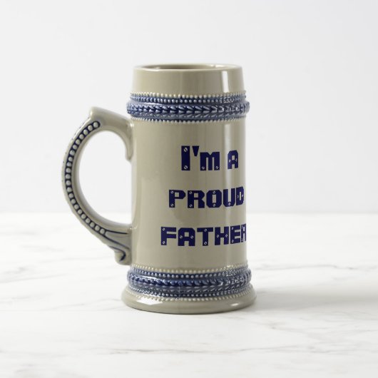 Ich bin ein stolzer Vater Bierglas (Links)