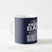 Ich bin EIN STOLZER VATER DER SOFTWARE ENGINEERS Kaffeetasse (Vorderseite Links)