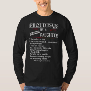 Ich bin ein stolzer Vater einer stur Tochter 1 T-Shirt