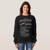 Ich bin ein stolzer Vater einer stur Tochter Sweatshirt (Vorne ganz)