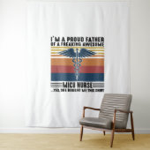 Ich bin ein stolzer Vater eines frischen Phantasti Wandteppich (Beispiel)