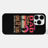 Ich bin ein stolzer Vater Großer Sohn Nichts stört iPhone Hülle (Rückseite (Horizontal))