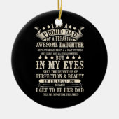 Ich bin ein stolzer Vater, Phantastische Tochter z Keramik Ornament (Vorne)