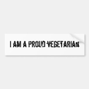 Ich bin ein stolzer Vegetarier Autoaufkleber