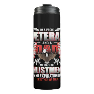 Ich bin ein stolzer Veteran und ein Vater Patrio Thermosbecher