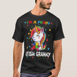 Ich bin ein stolzes Autismus Grammy Awareness Puzz T-Shirt