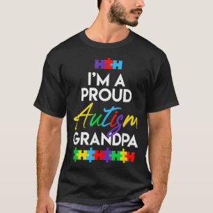 Ich bin ein stolzes Autismus Großvater Vater Männe T-Shirt