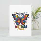 Ich bin ein stolzes Autismus-Tantentum-Bewusstsein Einladung (Stehend Vorderseite)