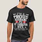 ICH BIN EIN STOLZES HUSBAND EINER HOTEN KANADIANIS T-Shirt (Vorderseite)