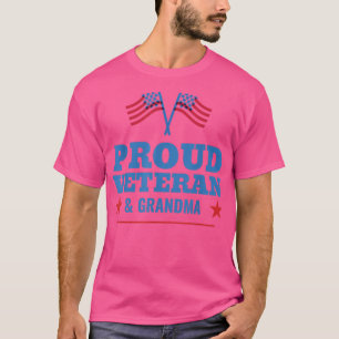 Ich bin ein stolzes Oma und Veteran-Vater-Tag T-Shirt