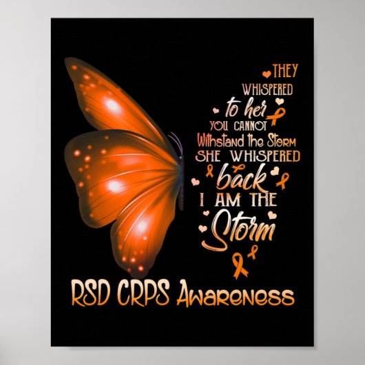 Ich bin ein Storm Rsd Crps-Butterfly Poster (Vorne)